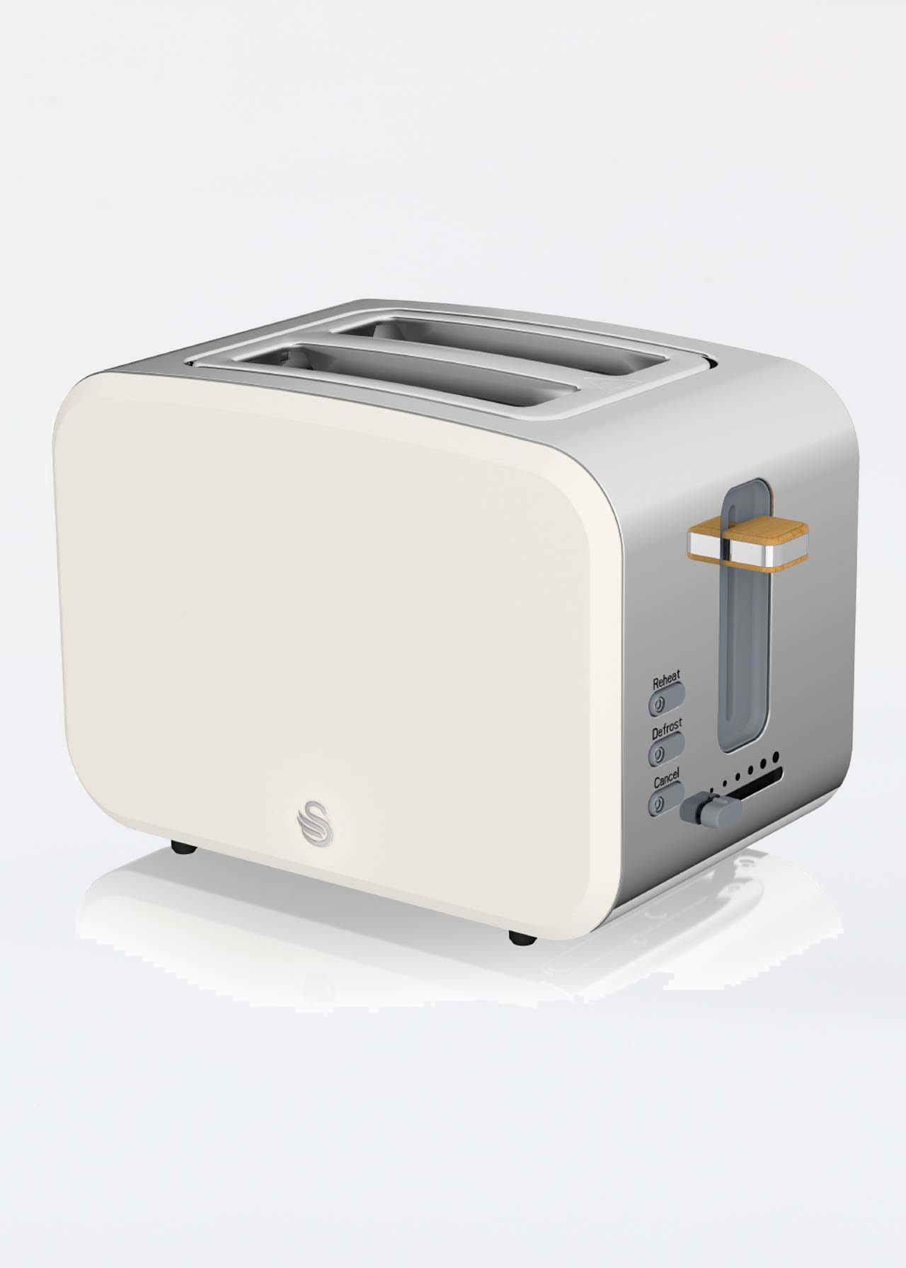 2 Slice Nordic Toaster White