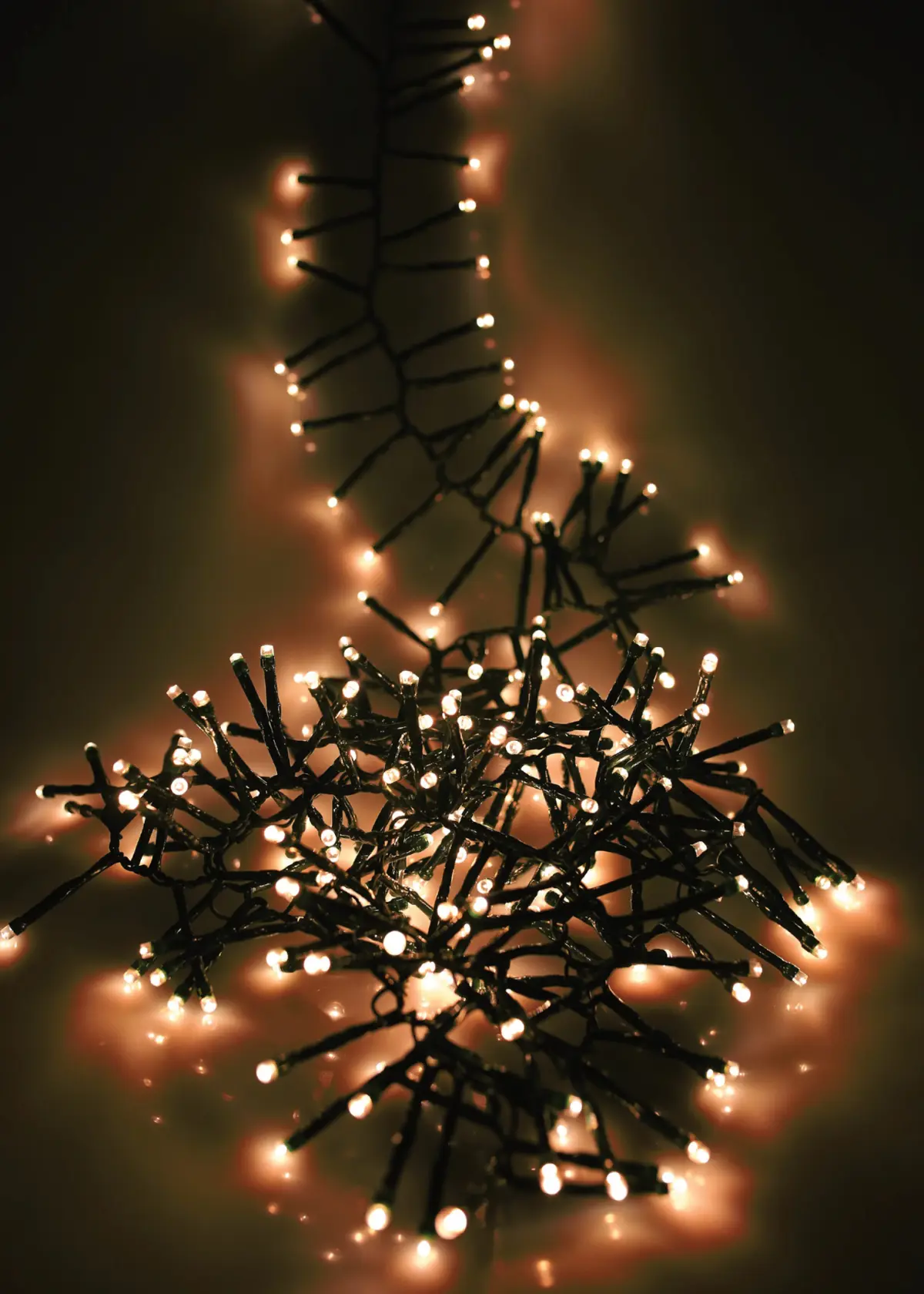 A photo of 480 Antique White Multifunction Cluster String Lights