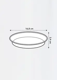 Elho Green Basics Saucer 17cm Black