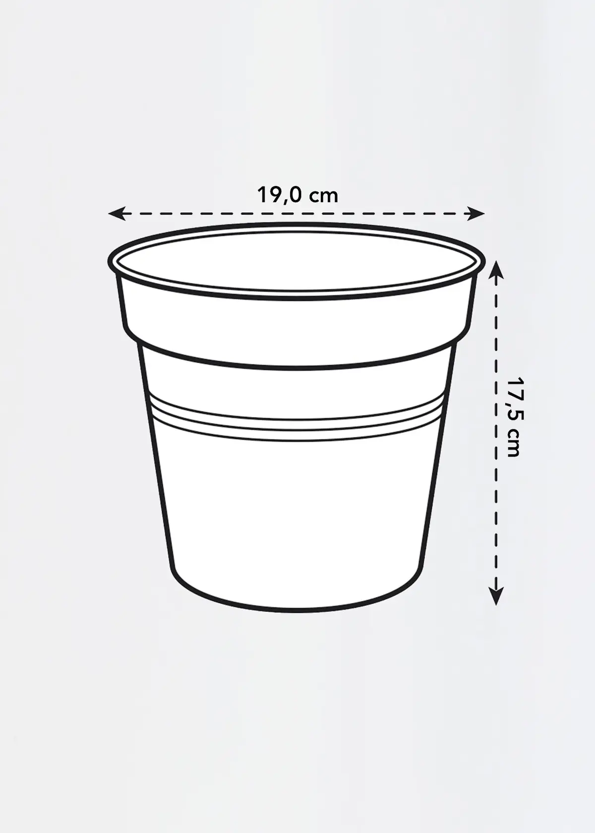 Elho Green Basics Growpot 19cm Terra