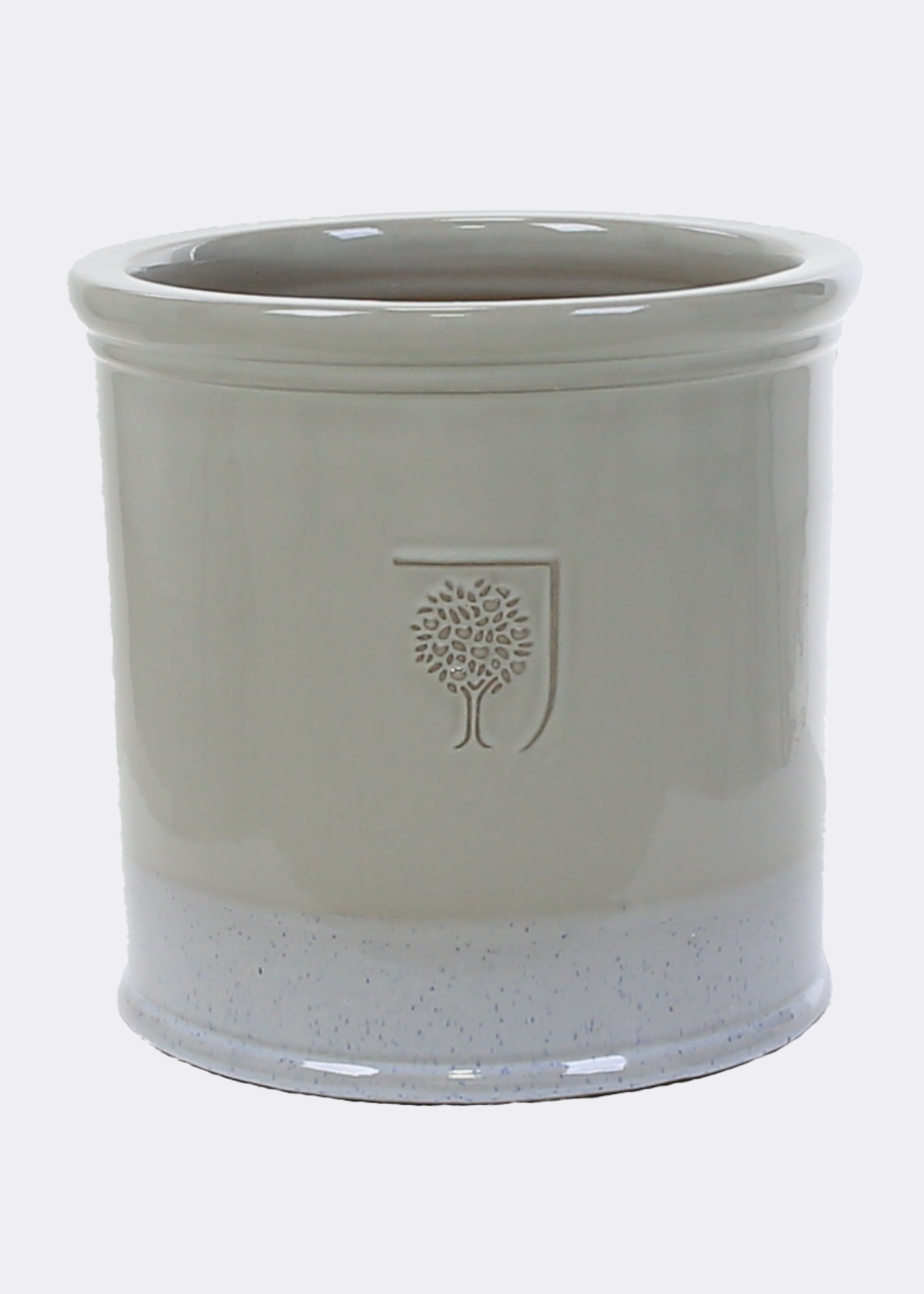 RHS bridge cylinder pot 37cm grey