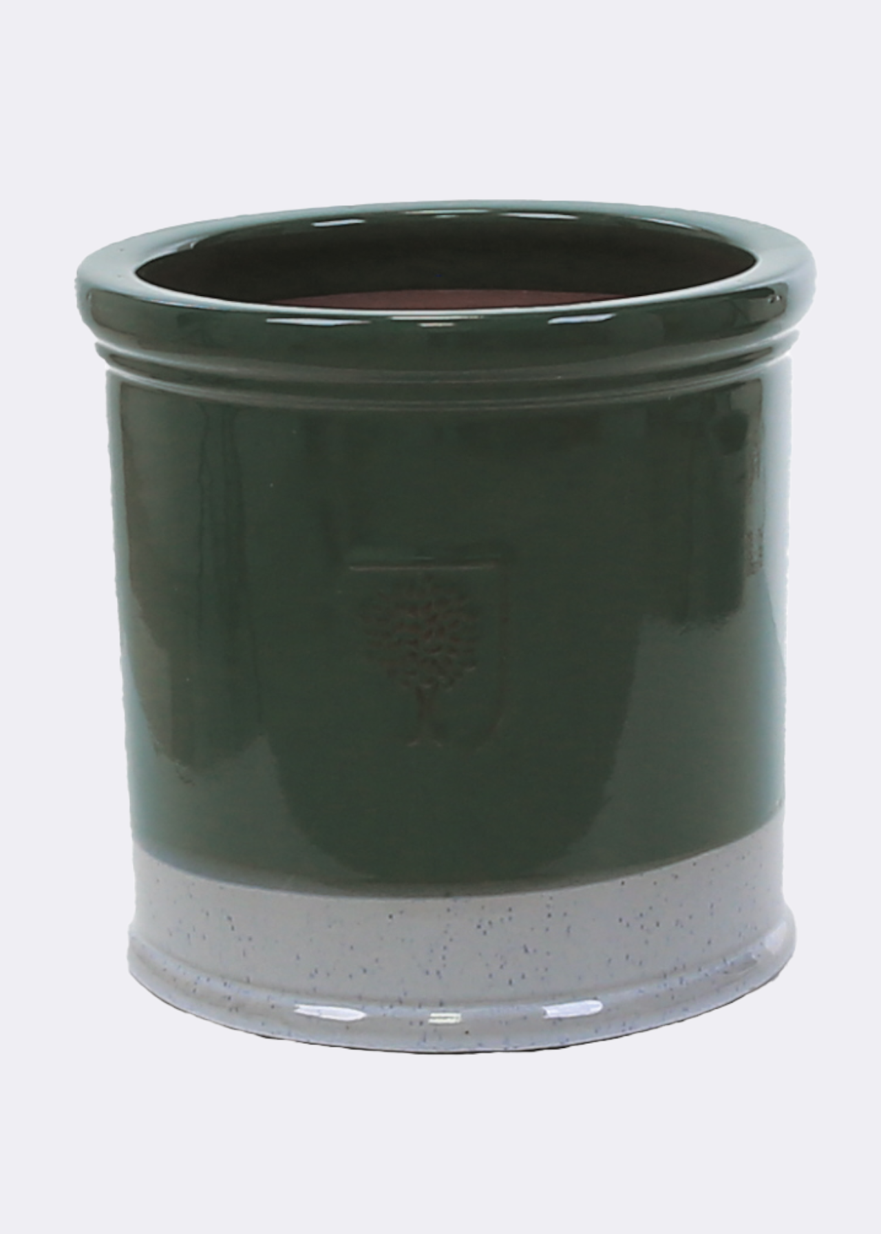 RHS bridge cylinder pot 37cm green