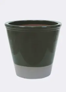 Rhs Bridge Cylinder Pot 40cm Green