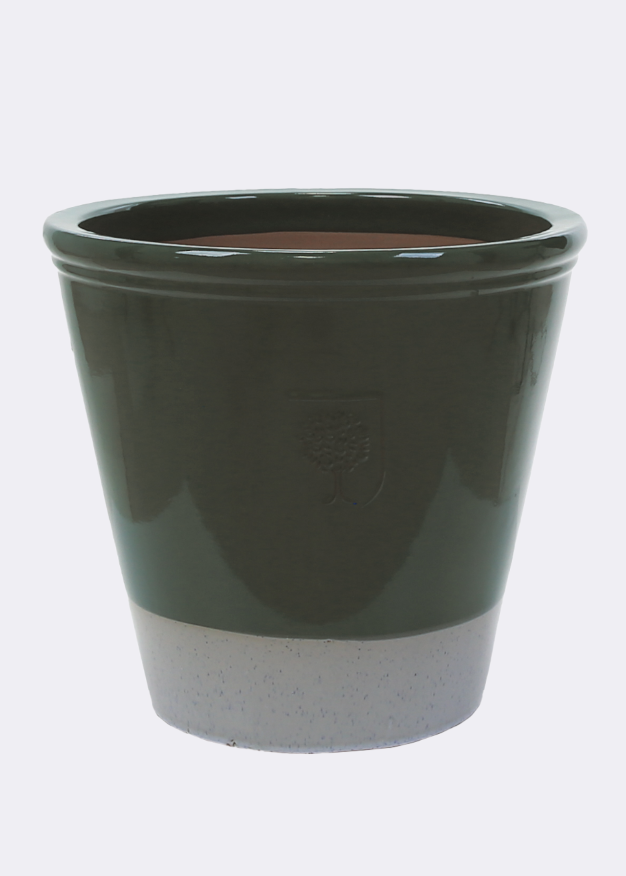 RHS bridge cylinder pot 21cm green