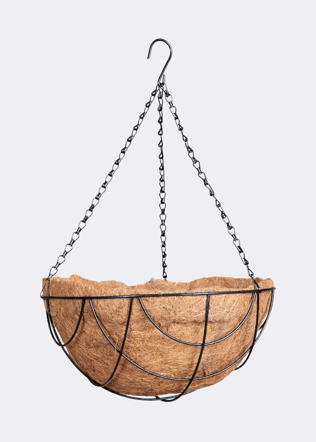 Hanging Metal Basket With Coco Liner 30cm