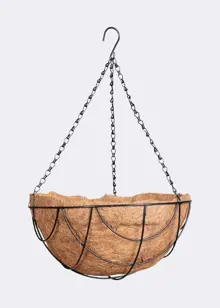 Hanging Metal Basket With Coco Liner 30cm