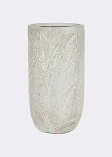 Leaf Print Tall Outdoor Pot 44cm