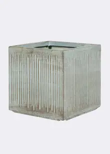 Oxide Stripe Cube Outdoor Pot 30cm