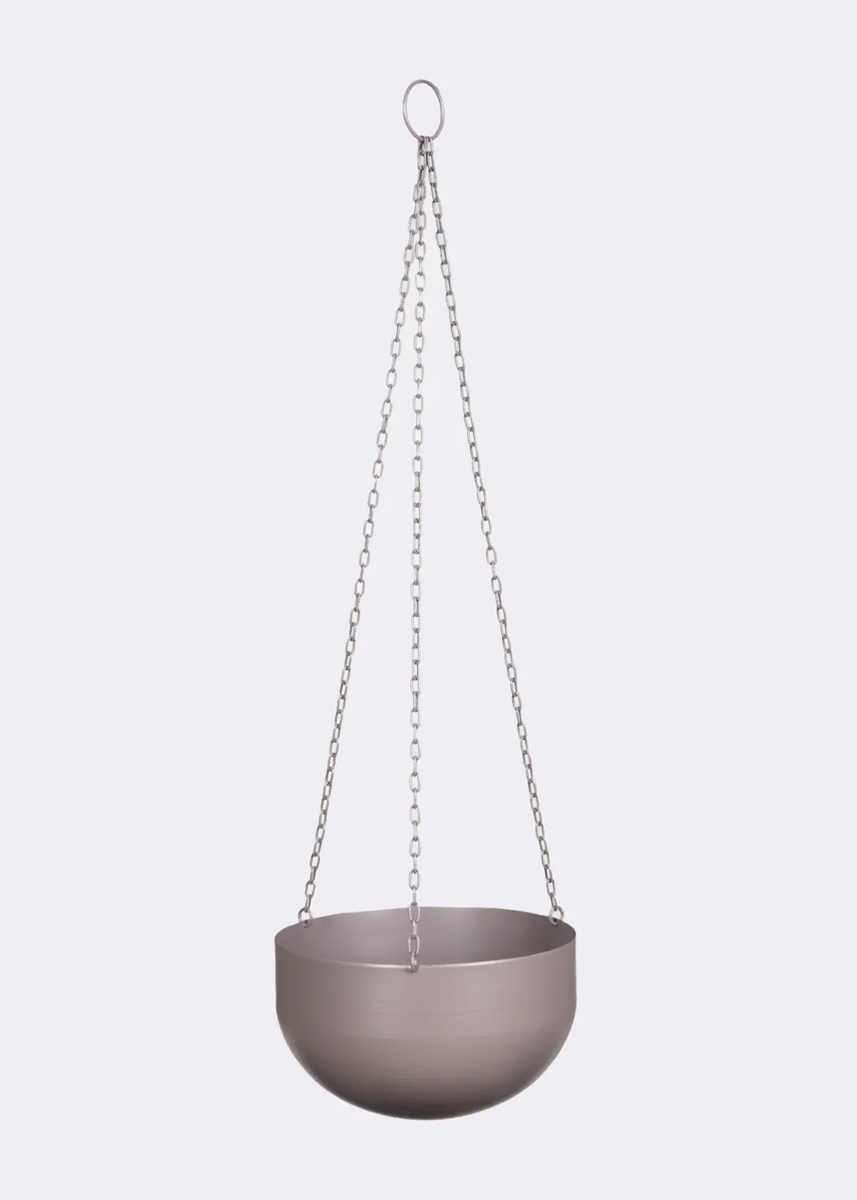 A photo of Metal Hanging Pot 25cm Grey