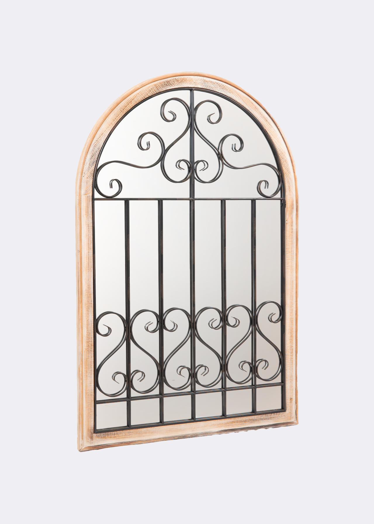 Wood & Metal Gate Mirror