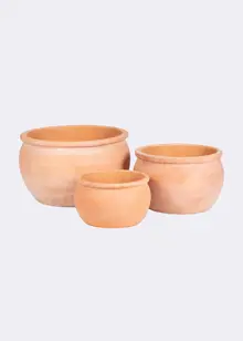 White Wash Terracotta Outdoor Pot 37cm