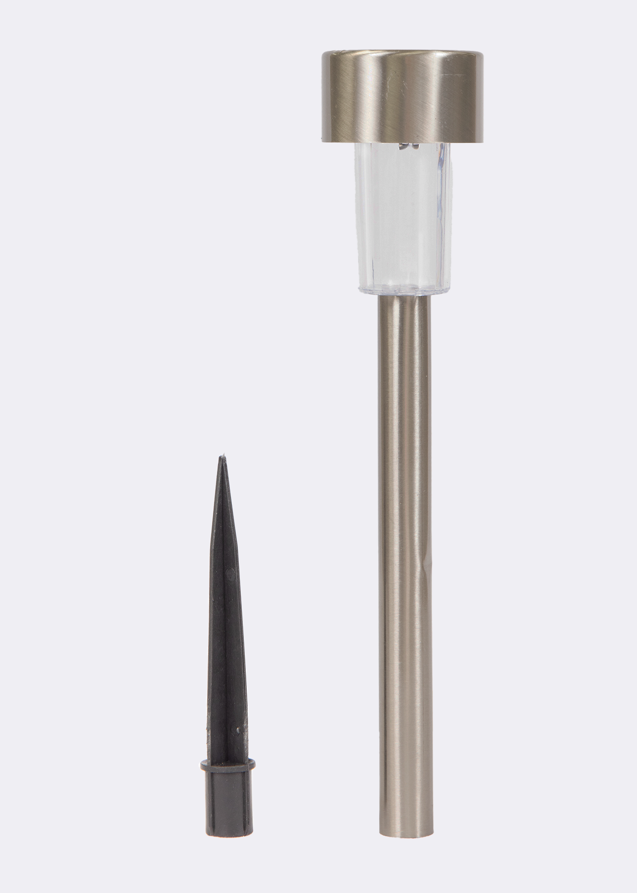 Stainless Steel Fluted Solar Stake Light