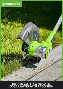 Greenworks 24V Line Trimmer with Battery and Charger