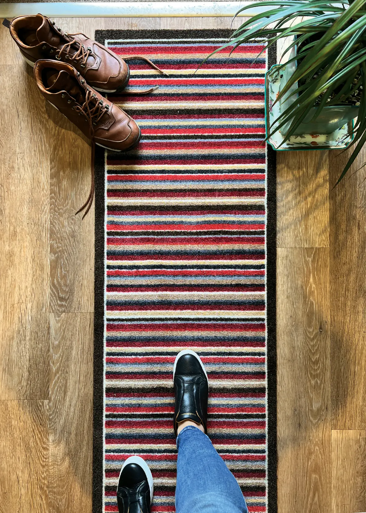 A photo of My Stripe Red Indoor Runner 50x150cm