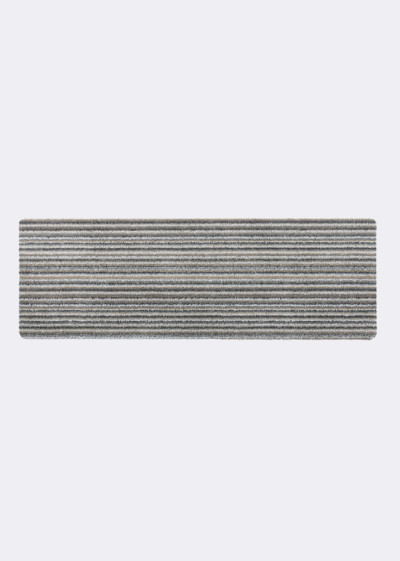 Dobbies Plain Portland Stone Stripe Indoor Runner 50x150cm