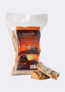 Ready Blaze Kiln Dried Birch Wood Logs Mega Bag