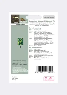 Cucumber (Gherkin) Bohemia F1 Seeds