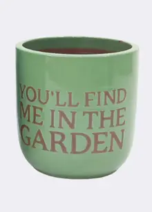 Emma Garden Pot 26cm Green