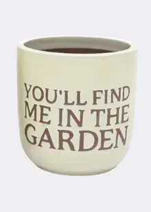 Emma Garden Pot 31cm Yellow