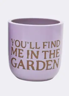 Emma Garden Pot 26cm Purple