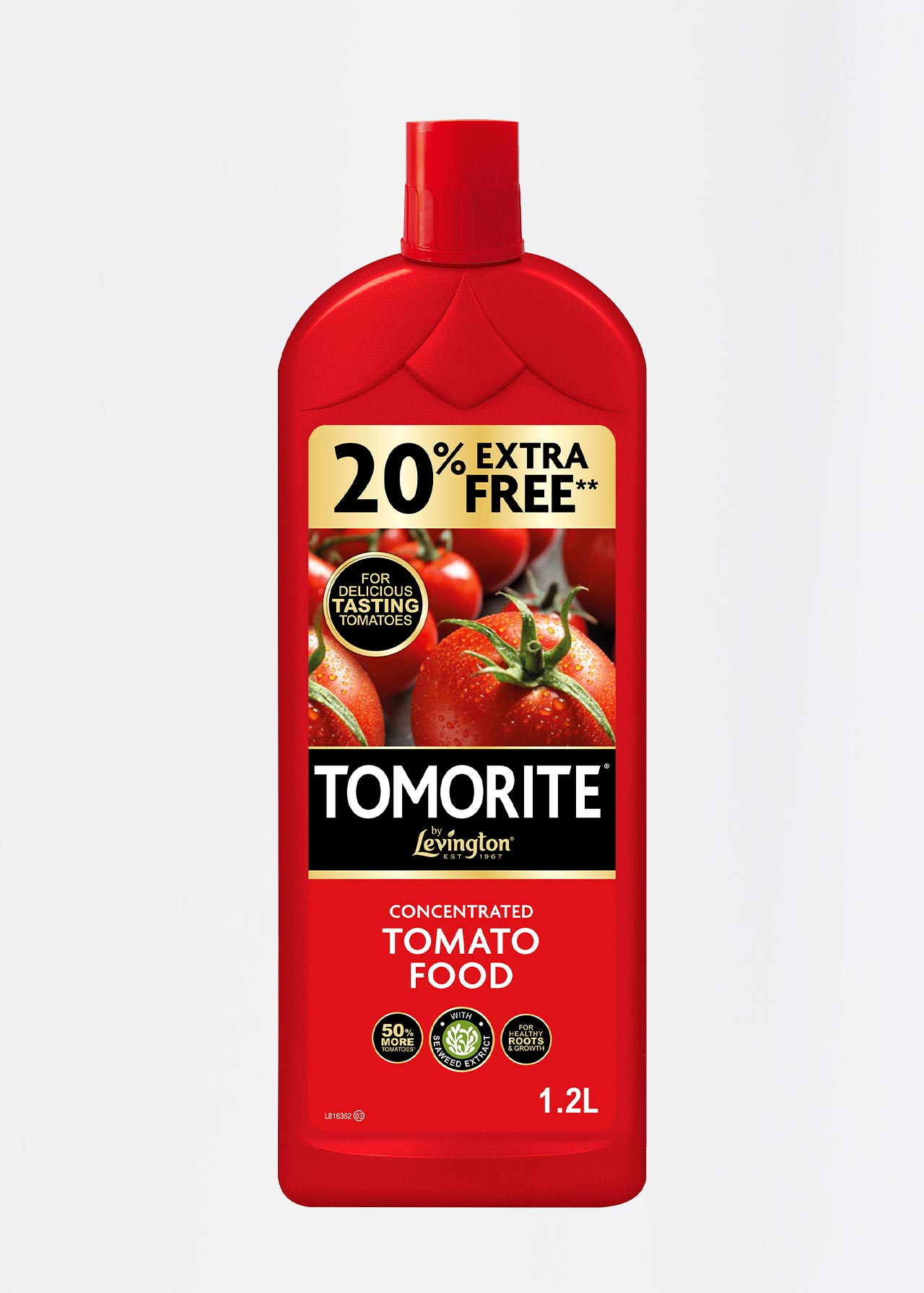 Levington Tomorite Organic Tomato Food 1L +20% Extra Free