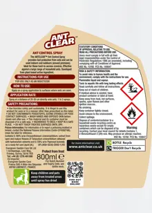 Clear Ant Control Spray 800ml