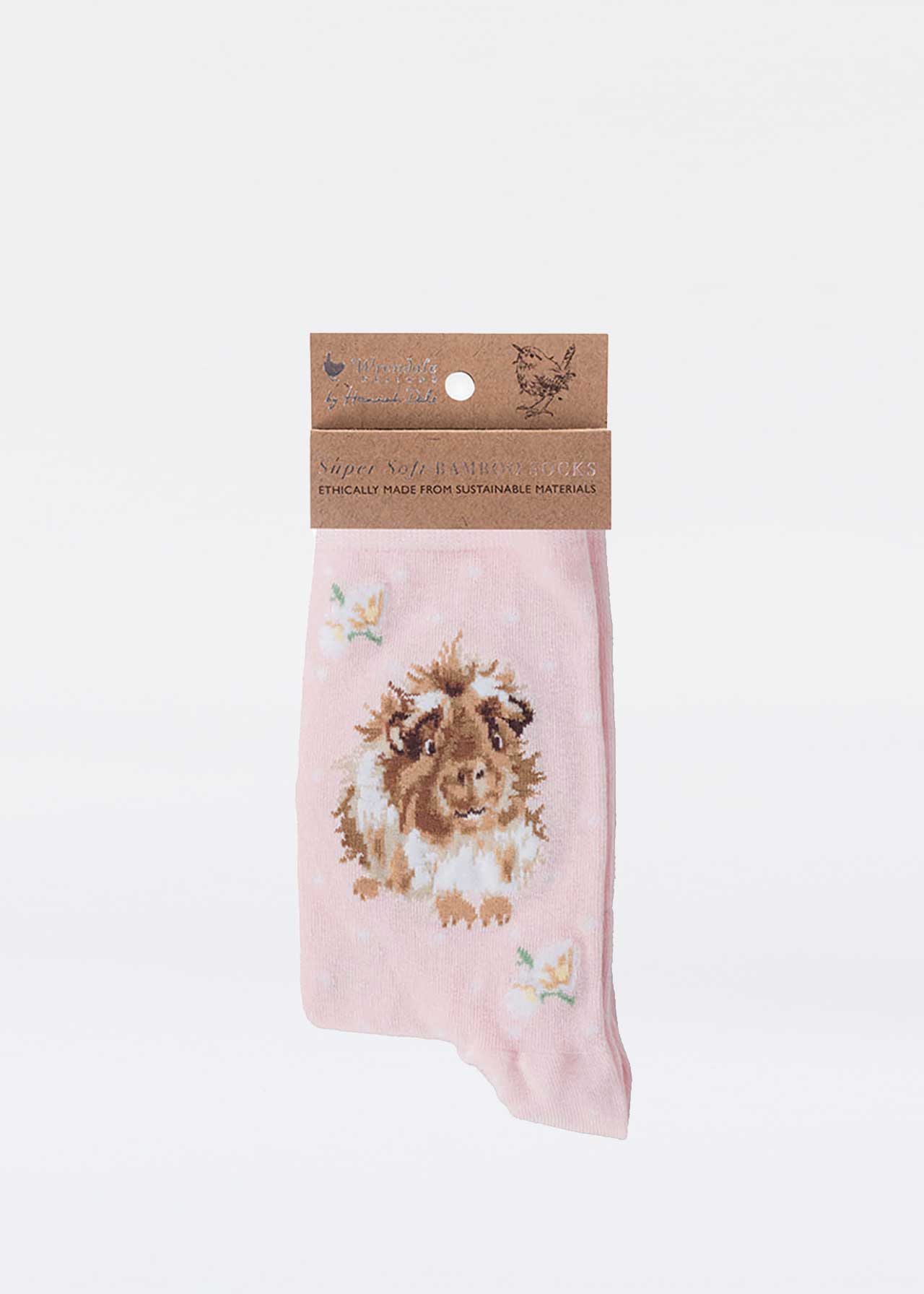 Guinea Pig Pink Bamboo Socks