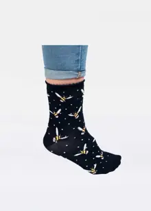 Bee Sock Navy Bamboo Socks