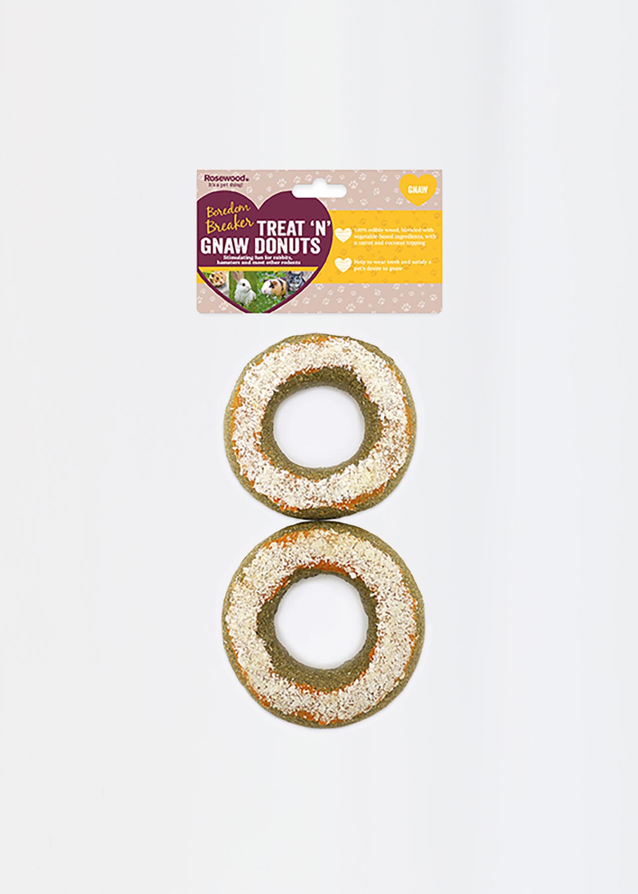 Rosewood Treat 'n' Gnaw Donuts 2pk