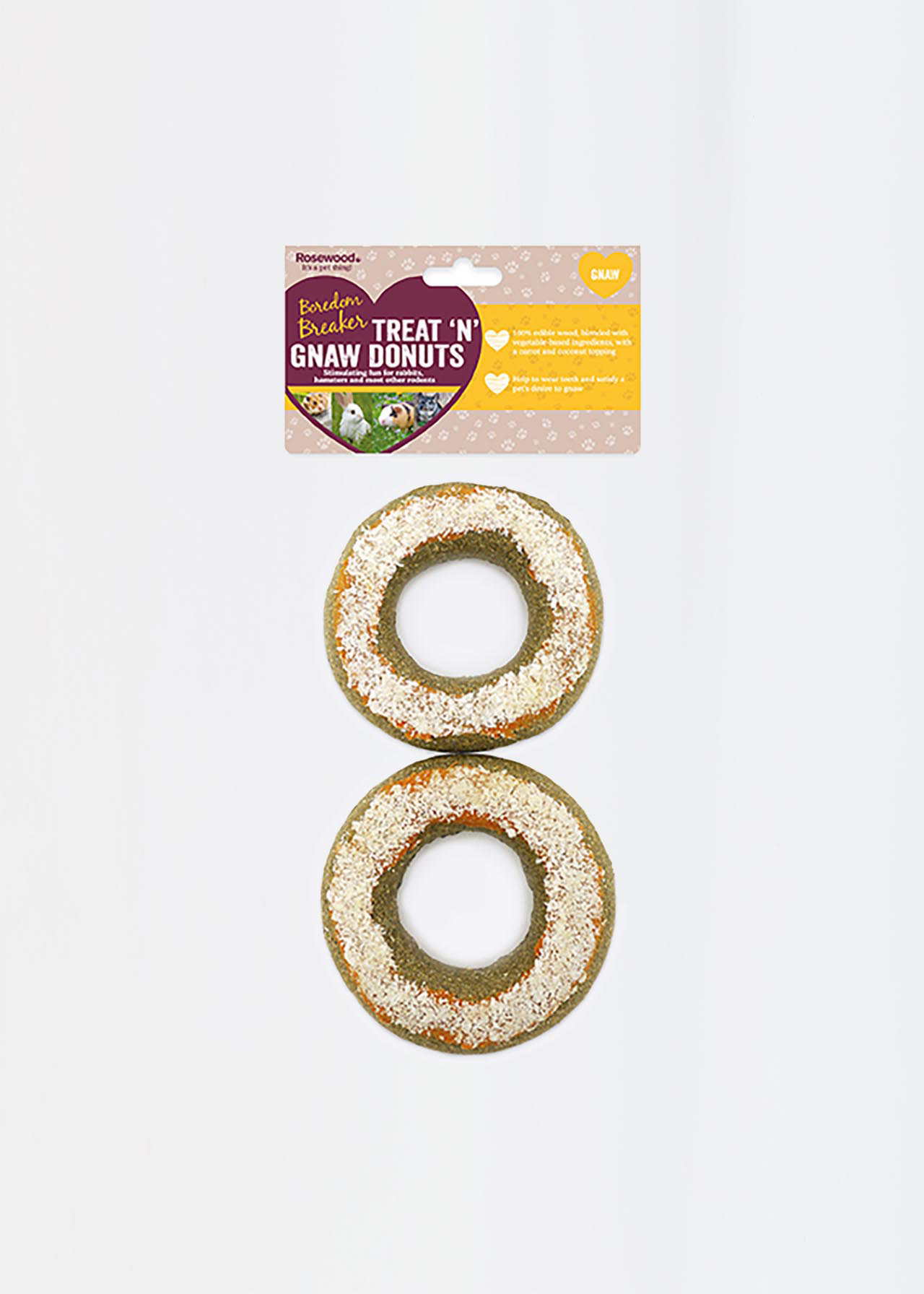Rosewood Treat 'n' Gnaw Donuts 2pk