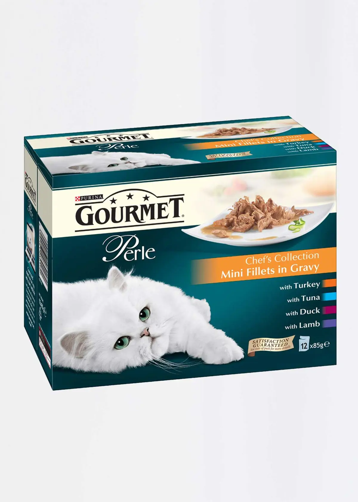 A photo of Gourmet Perle Chefs Collection Mini Fillets In Gravy 12x85g