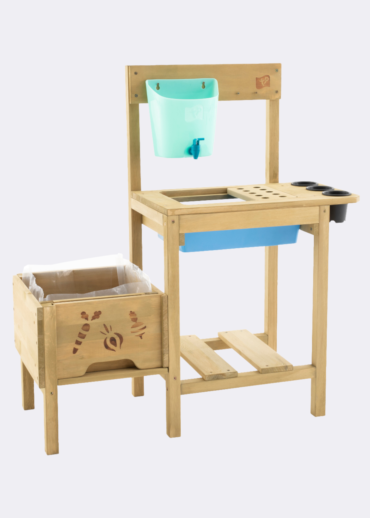 Wooden potting bench
