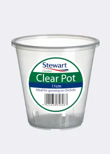 Clear Orchid Pot 11cm
