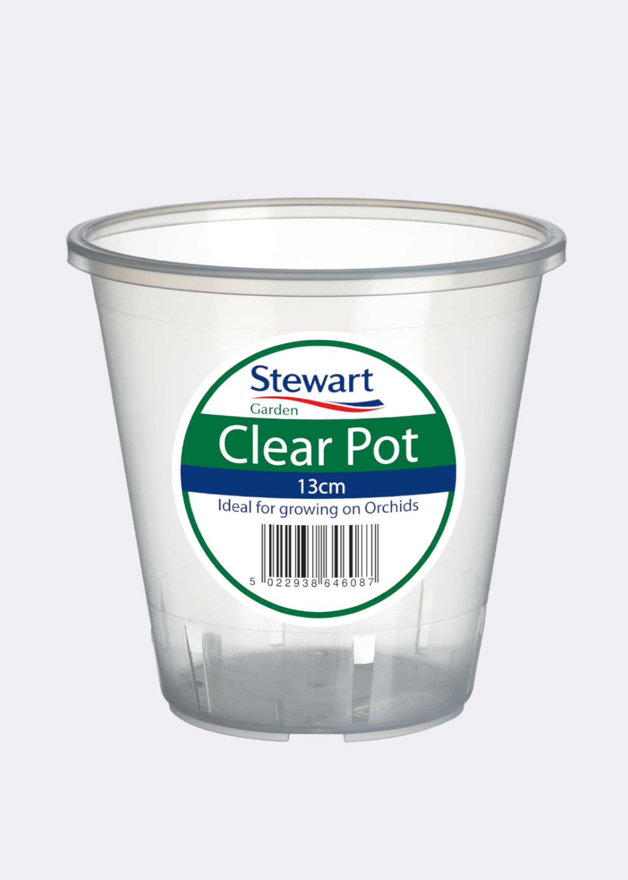 Clear Orchid Pot 13cm