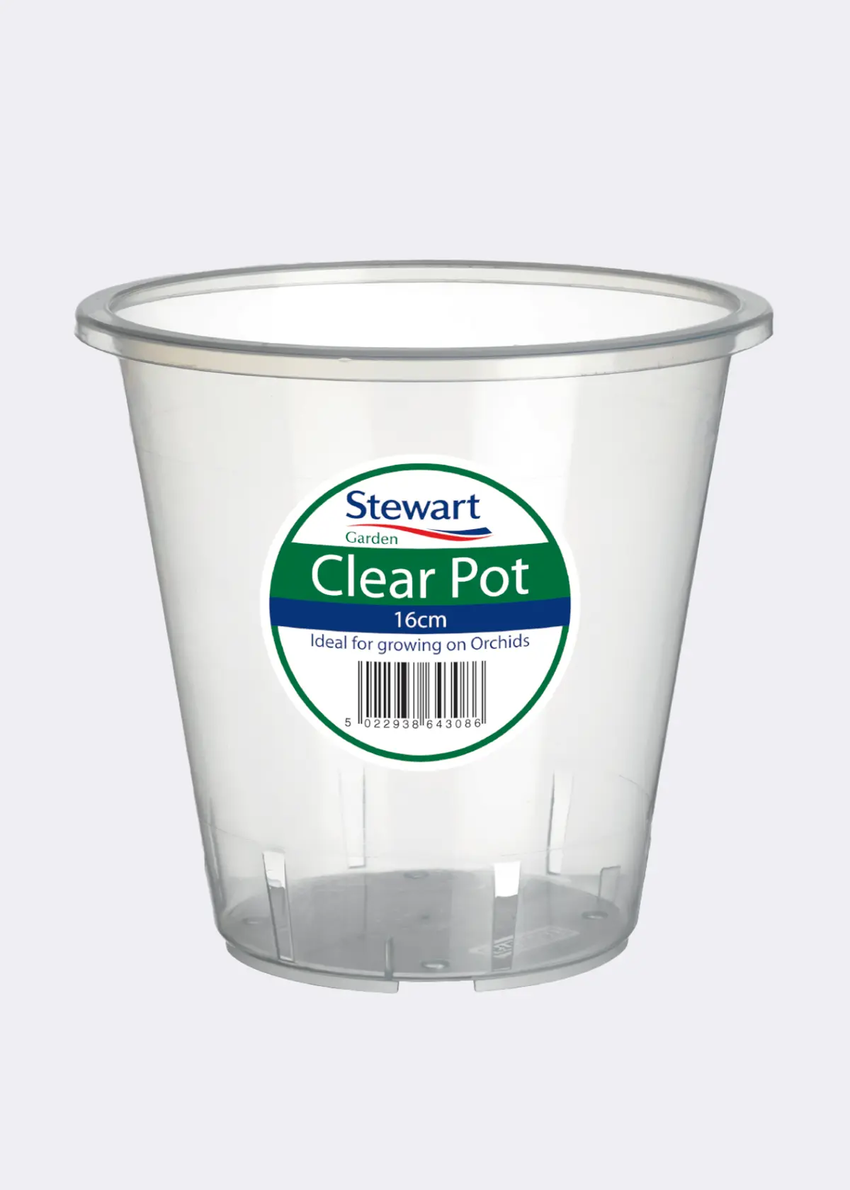 A photo of Clear Orchid Pot 16cm