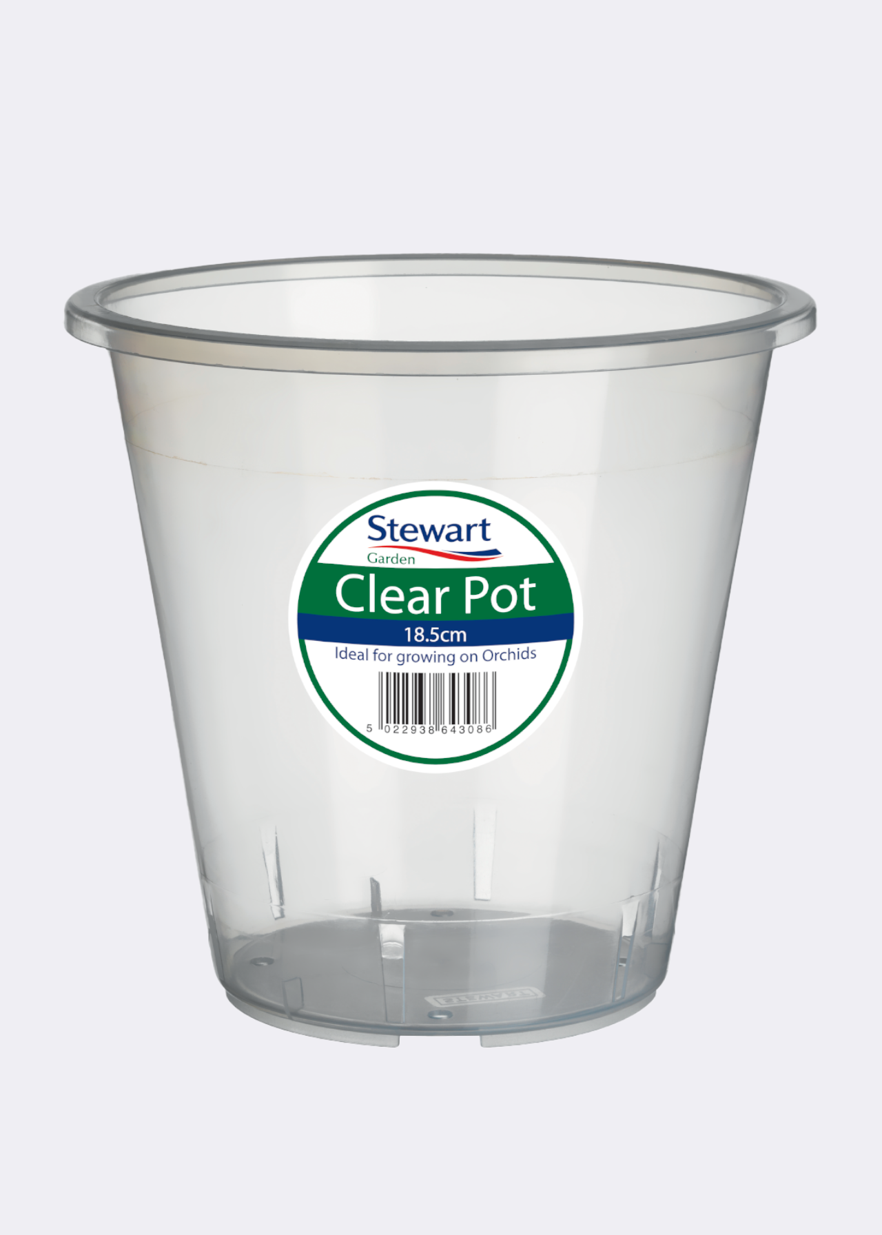 Clear Orchid Pot 18.5cm
