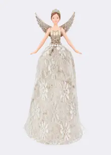 Gold Lacefairy Tree Topper 28cm