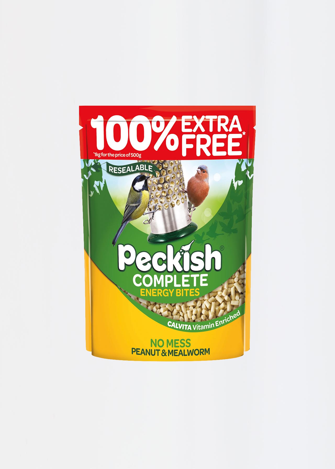 Peckish Complete Energy Bites 500g +100 Extra Free Dobbies Garden
