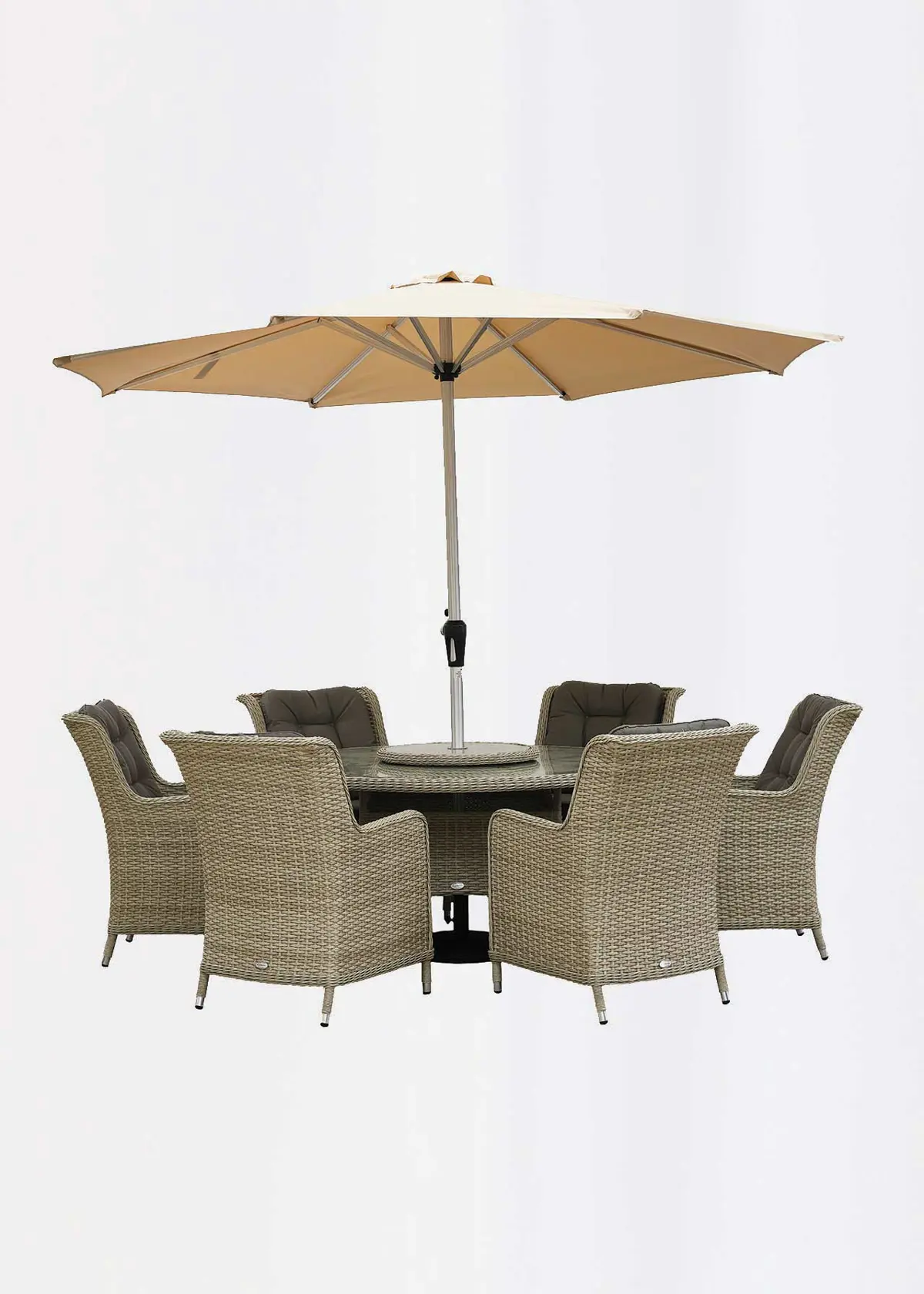 A photo of Ashton Rattan 6 Seat Outdoor Dining Set