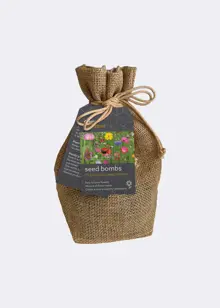 Dobbies Pollinator Seed Bombs In Jute Sack