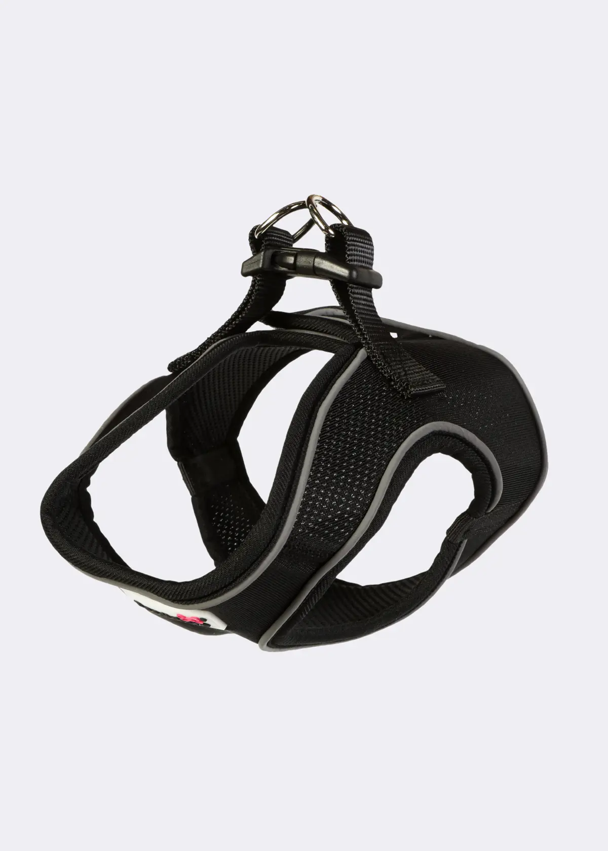 A photo of Doodlebone Originals Snappy Harness Coal 1