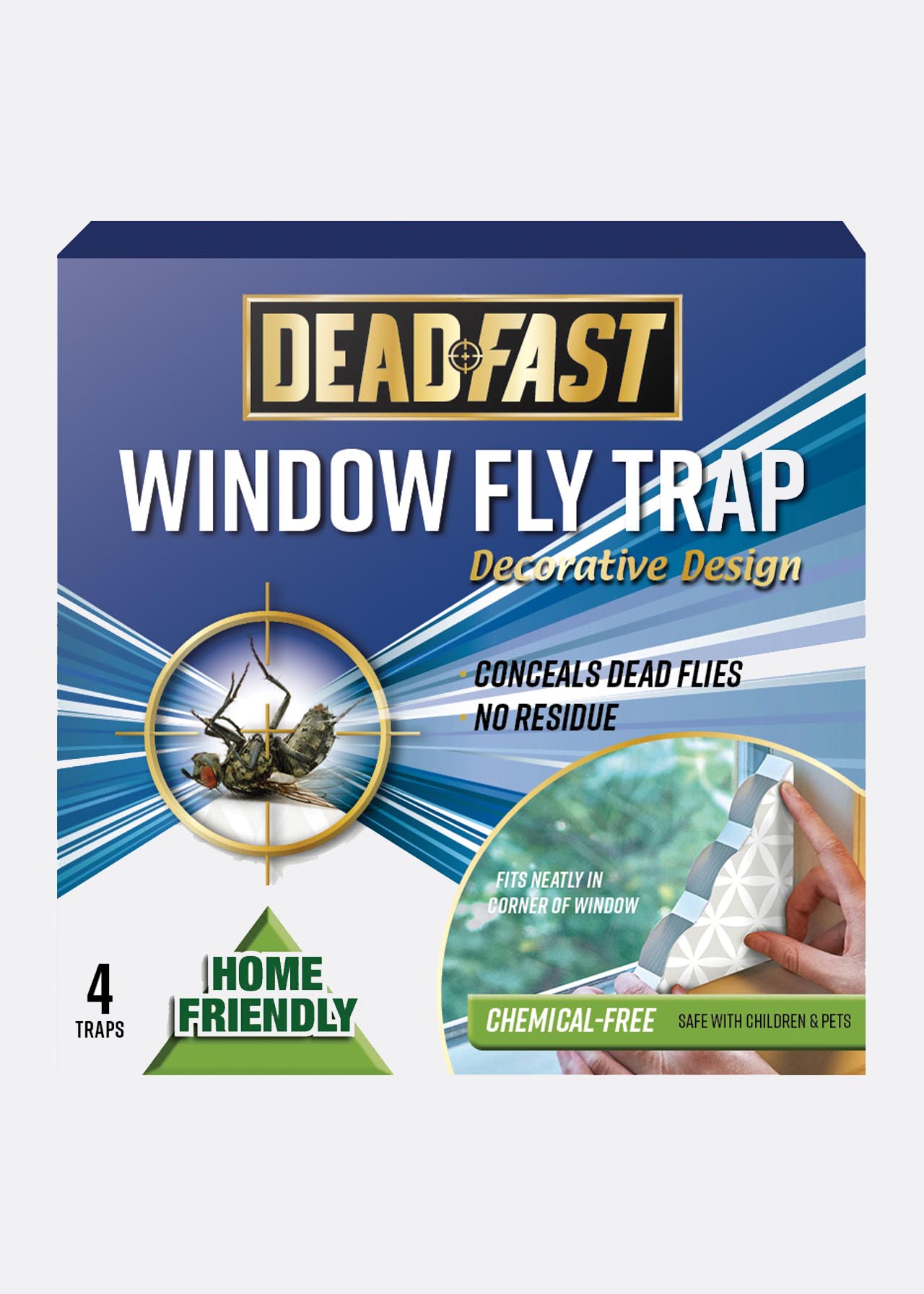 Pack of 4 Deadfast Fly Window Traps