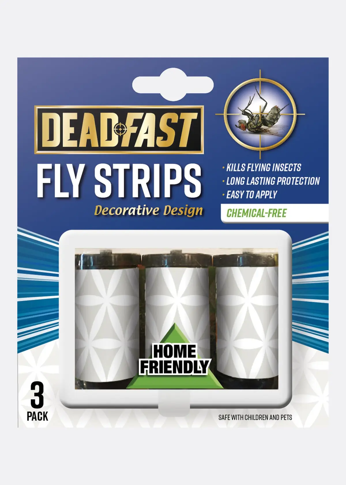 A photo of Pack of 3 Deadfast Fly Strips