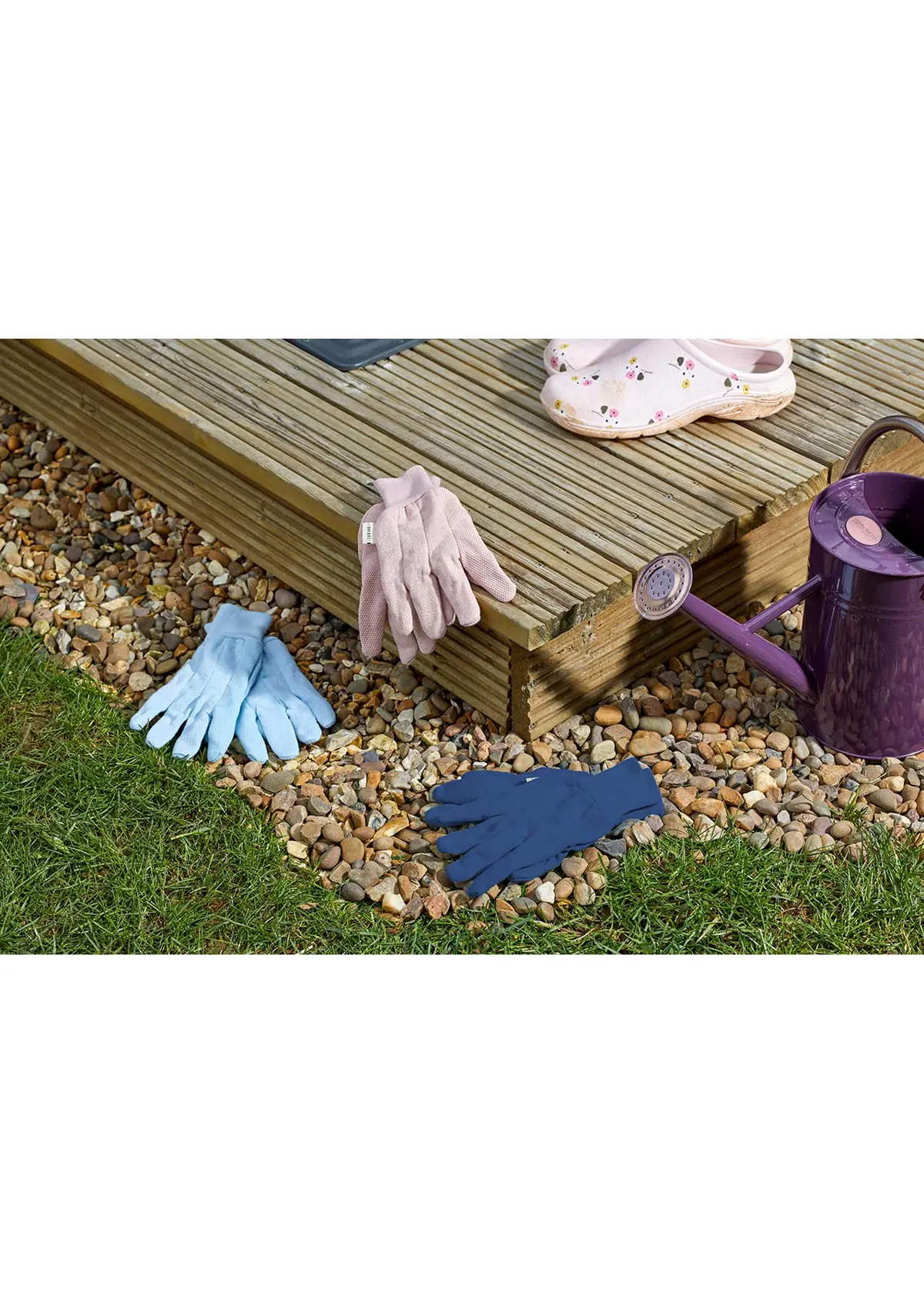 A photo of Pack of 3 Jersey Grips Gardening Gloves
