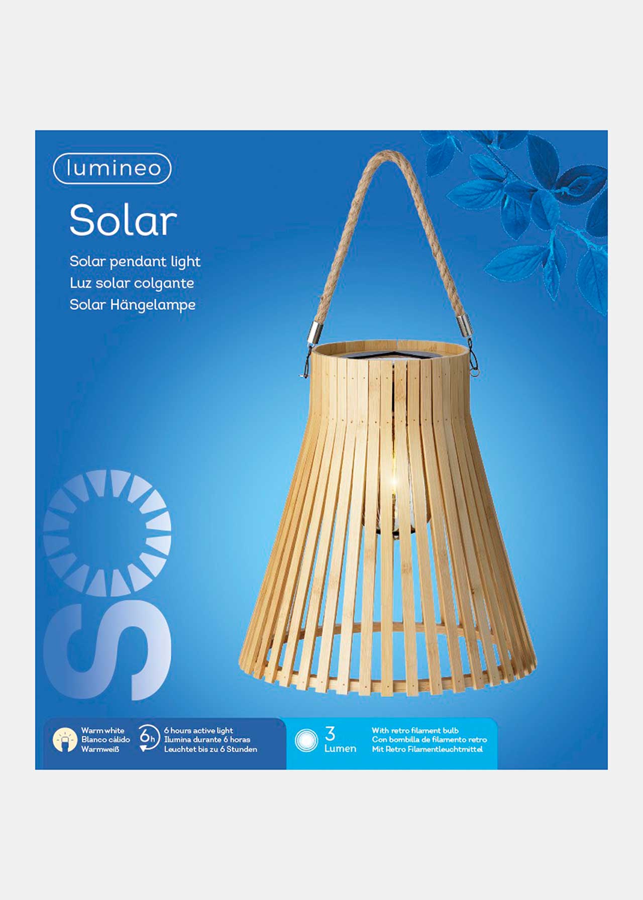Solar Bamboo Lantern Dobbies Garden Centres