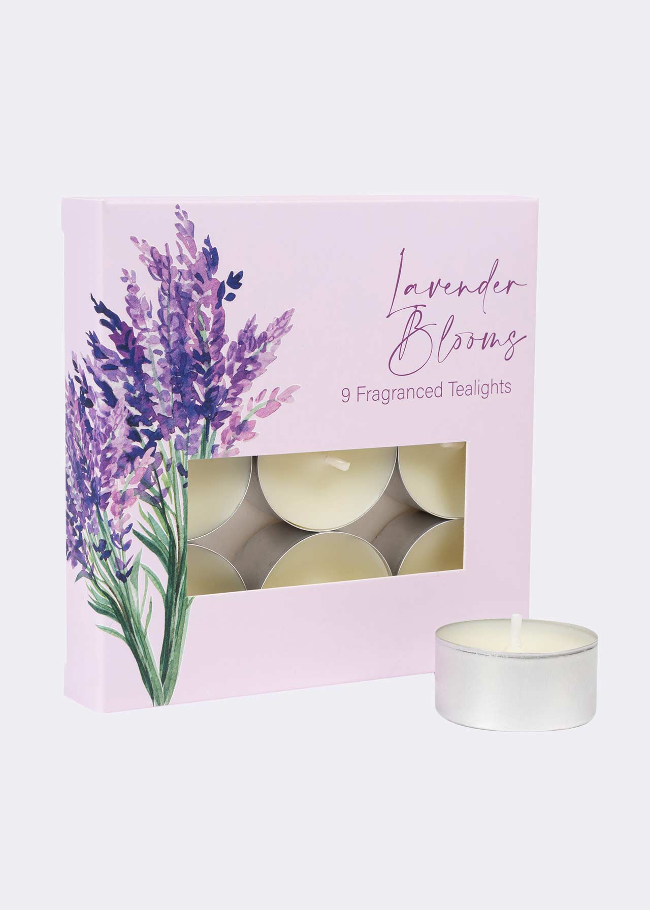 Lavender Blooms Classic Tea Lights Pack Of 9 Dobbies Garden Centres