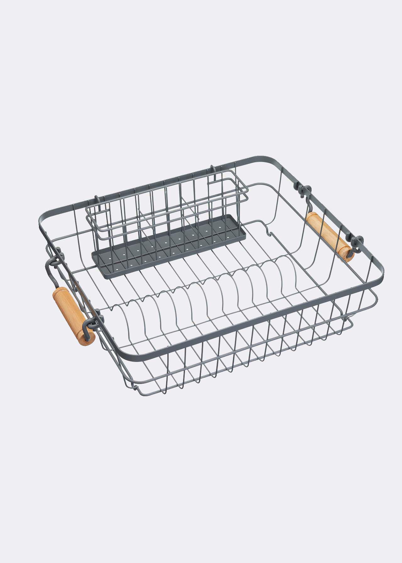 Anti-Rust Dish And Cutlery Drainer 43 x 36 x 12cm