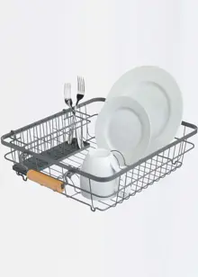 Anti-Rust Dish And Cutlery Drainer 43 x 36 x 12cm