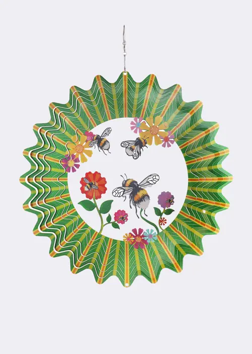 A photo of 3D Bee 12" Wind Spinner