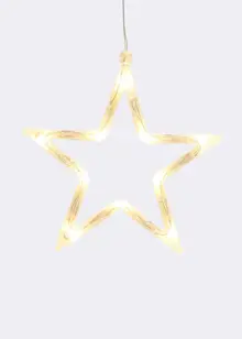 Warm White LED Star Hanging Light 18cm